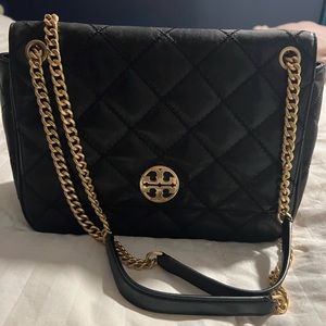 Tory Burch black quilted Handbag